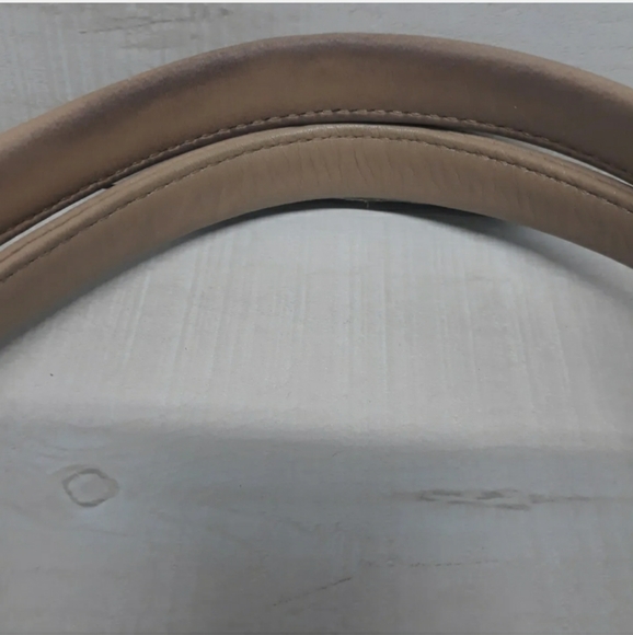 BOTKIER New York  Pebbled Leather Handbag Shoulder bag Gold Zippers Purple Liner - Picture 11 of 12